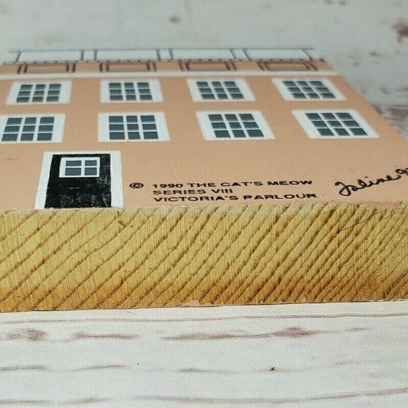 Vintage 1990 The Cats Meow Victorias Parlour Décor - Picture 8 of 11